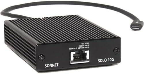 SoNNeT Solo 10 G Thunderbolt 3 Auf Ethernet Adapter 10 Gbase,Schwarz