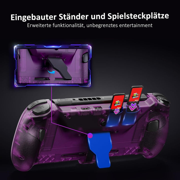 NexiGo Hall Effect Gripcon mit Ständer und HDMI-Ausgang für TV-Docking, Hall-Sensing-Joystick für Sw