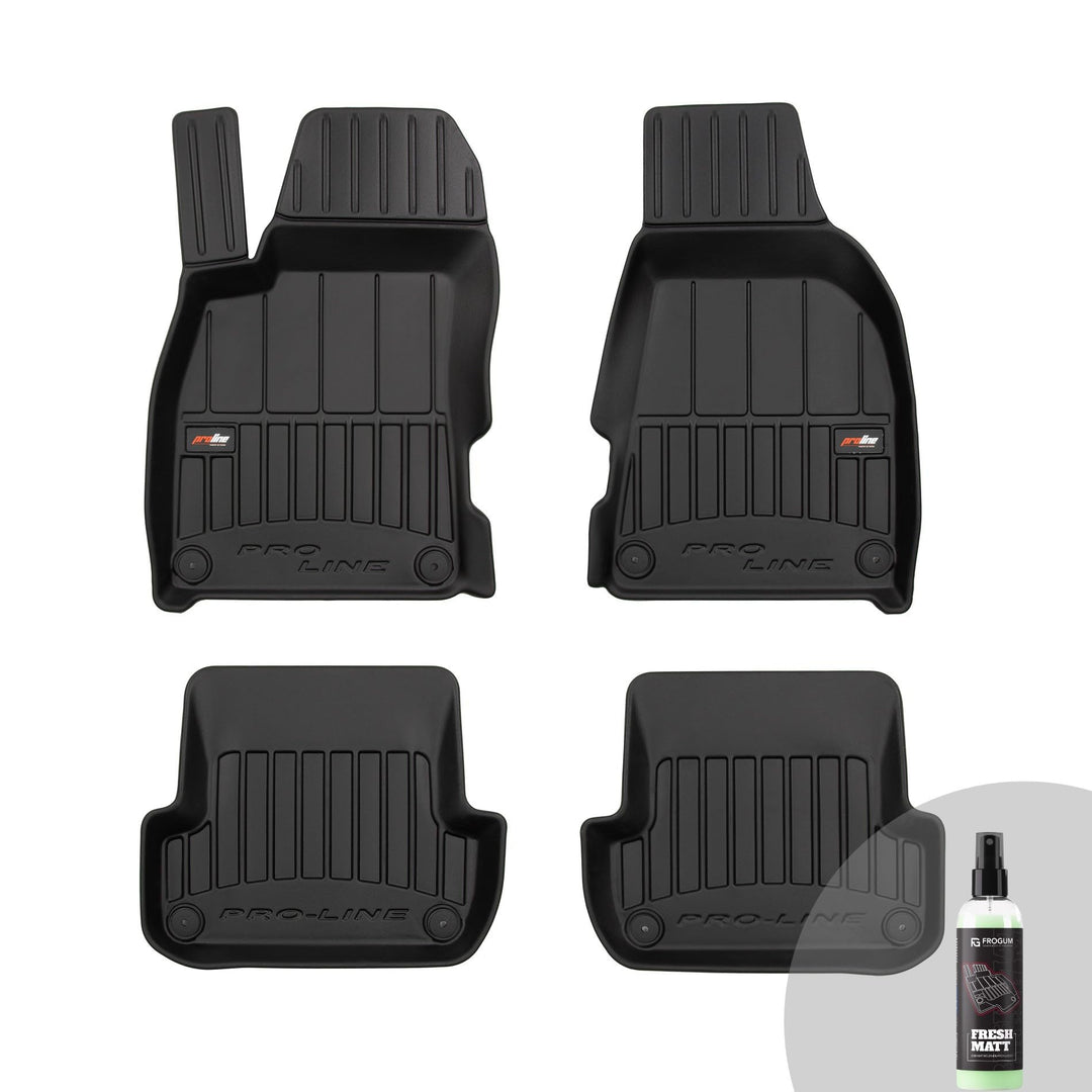 FROGUM ProLine 3D Gummimatten Exklusiven Auto Fussmatten Autofussmatten für Audi A4 B7 2004-08, für