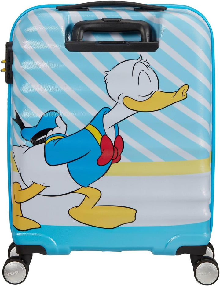 American Tourister Wavebreaker Disney - Spinner S, Kindergepäck, 55 cm, 36 L, Mehrfarbig (Donald Blu