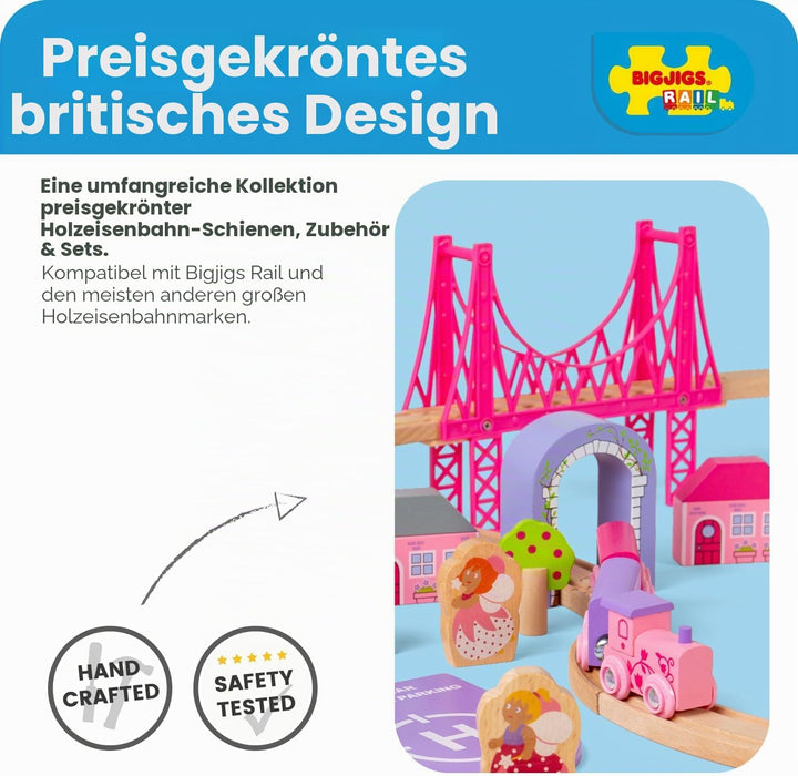 Bigjigs Rail Holzeisenbahn Set Märchenstadt 3+ Jahre