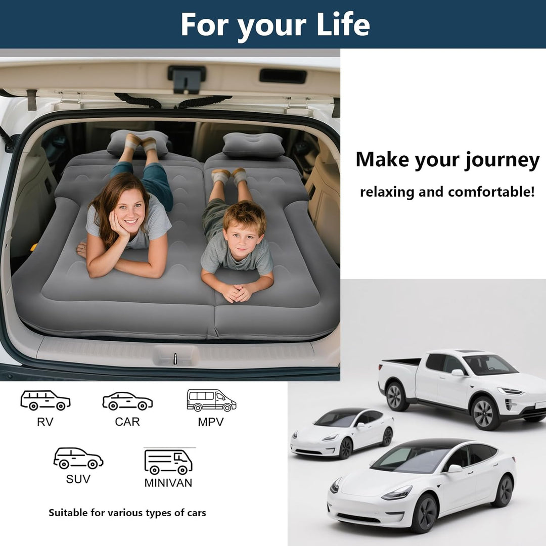 Auto Matratze, Luftmatratze Auto Aufblasbare Matratze Auto komfortable Fahrzeugbett Matratze für Rei