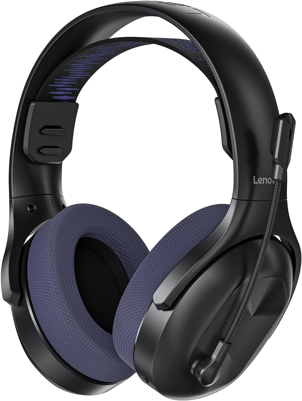 Lenovo Legion H410 Wireless Gaming Headset | Gaming Kopfhörer | schwarz-dunkelviolett