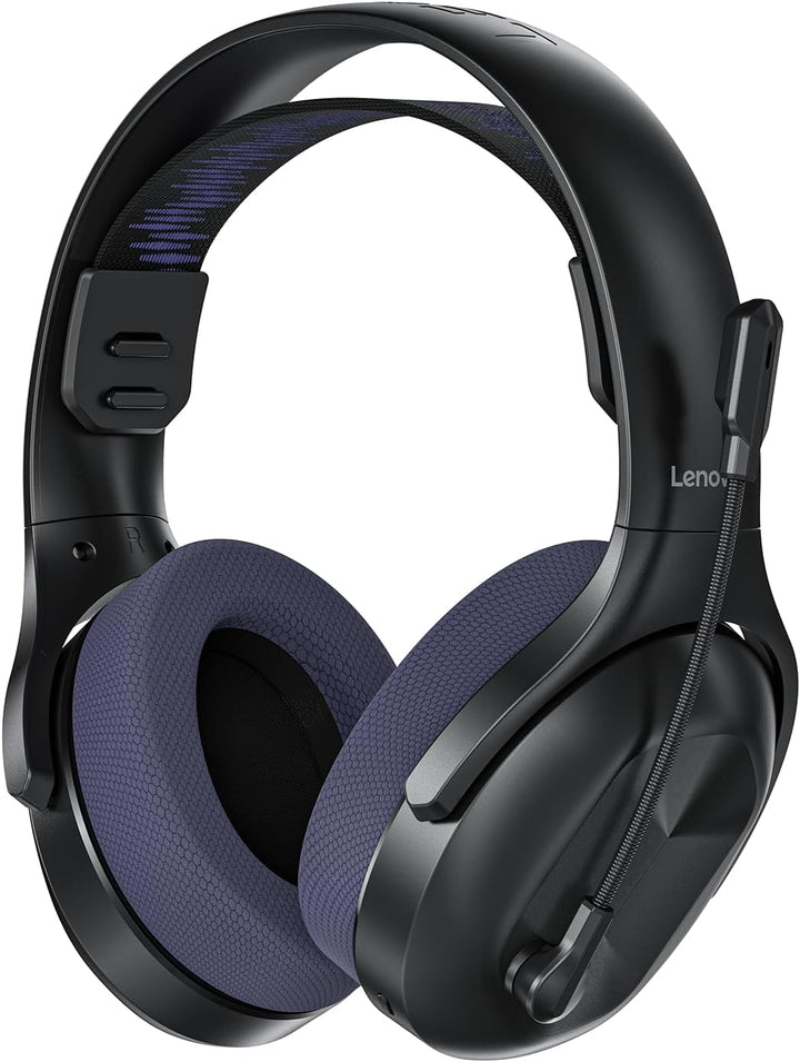 Lenovo Legion H410 Wireless Gaming Headset | Gaming Kopfhörer | schwarz-dunkelviolett