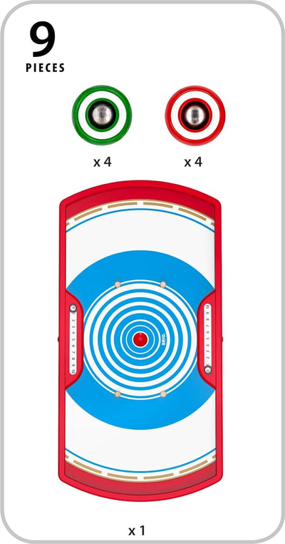 BRIO 34090 Shuffleshot - Spannendes Geschicklichkeitsspiel für 1-4 Spieler - Empfohlen ab 6 Jahren