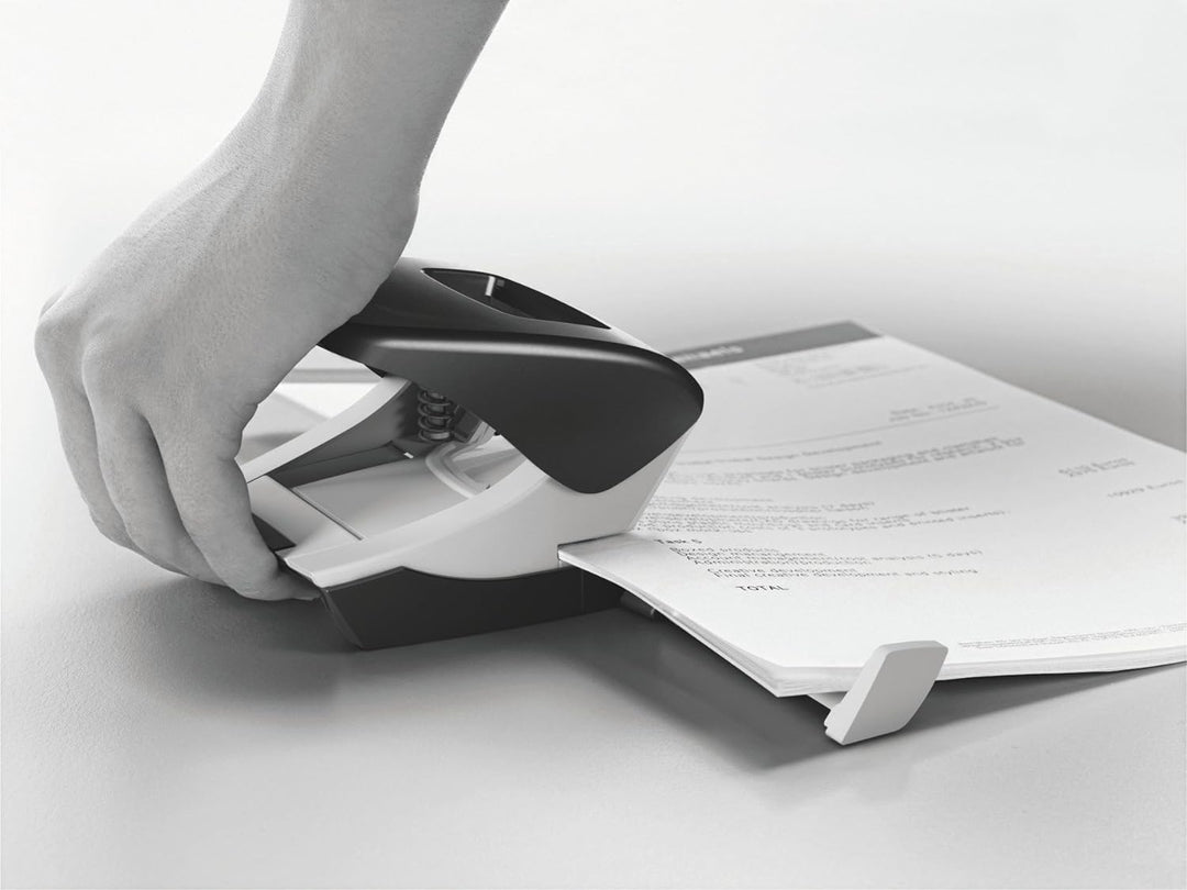 Leitz Heftzange, Für 30 Blatt, Ergonomisches Design aus Metall mit Gummioberflächen &amp; Büro Locher au