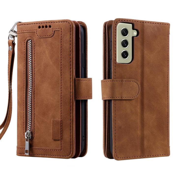 Handyhülle für Samsung Galaxy S21 FE hülle Klappbar Handytasche Schutzhülle Klapphülle mit Ständer K