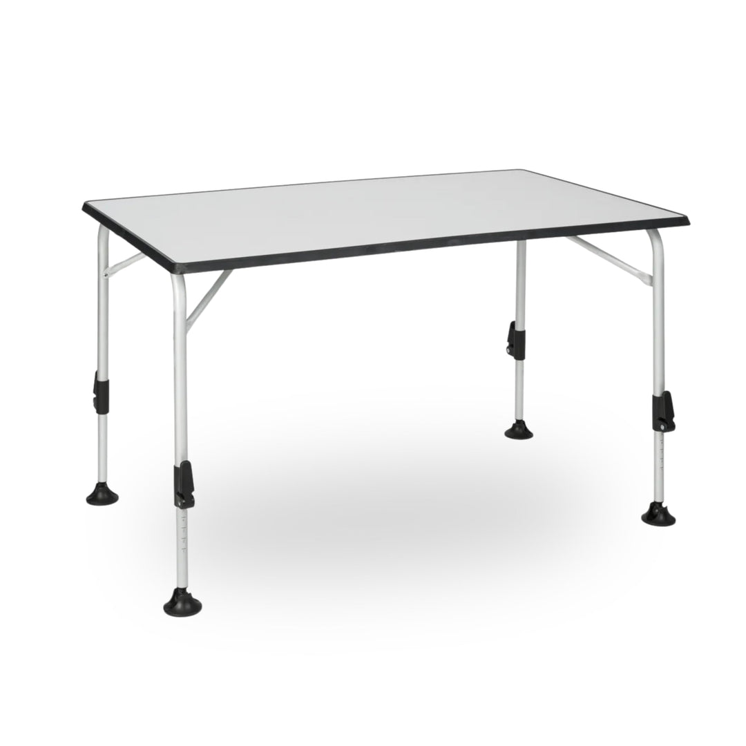 BERGER praktisch Ivalo 2 Campingtisch - Klapptisch höhenverstellbar 115x70cm Alu klappbar Camping Ti