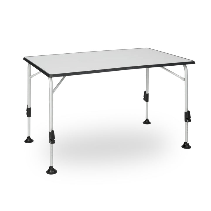 BERGER praktisch Ivalo 2 Campingtisch - Klapptisch höhenverstellbar 115x70cm Alu klappbar Camping Ti