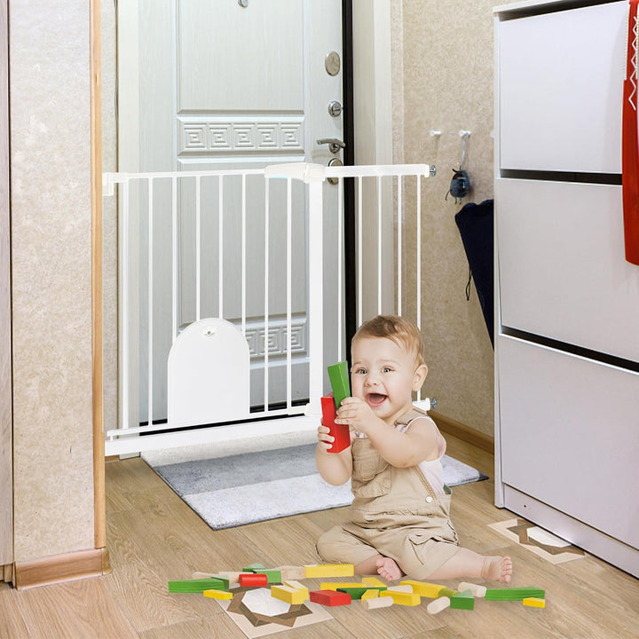 YRHome Türschutzgitter ohne Bohren Treppengitter Treppenschutzgitter für Kinder Baby Türgitter mit S