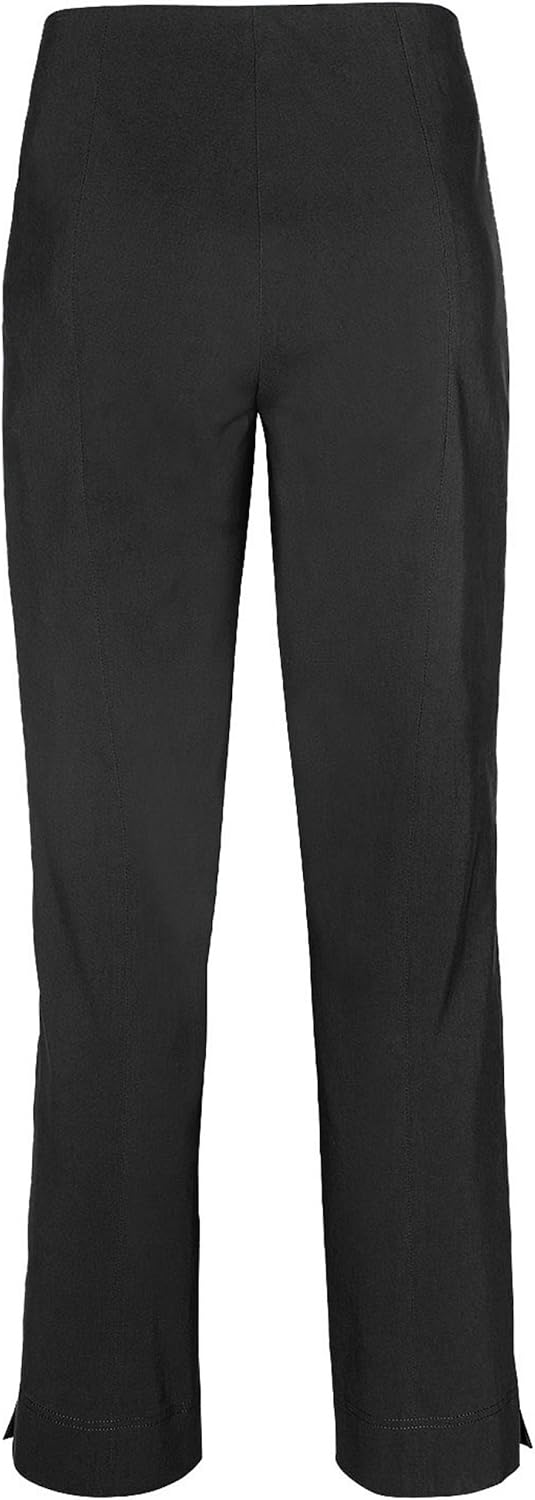 Stehmann, INA-800-14060 Lange gerade geschnittene Stretch-Hose 34 Schwarz, 34 Schwarz
