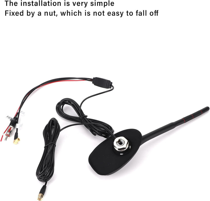 Auto-DAB+GPS+FM-Antenne, Aktiv, Verstärkt, Dachmontage, Wasserdicht, Staubdicht, Universalantenne, D