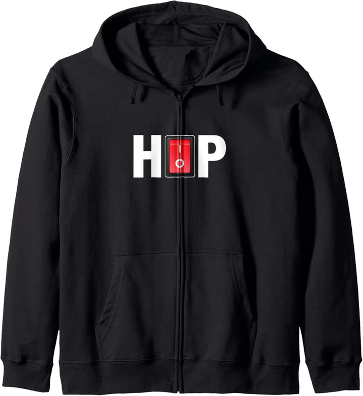 Hip Hop Schalter Musik Party Breaker Breakdance Rap Geschenk Kapuzenjacke