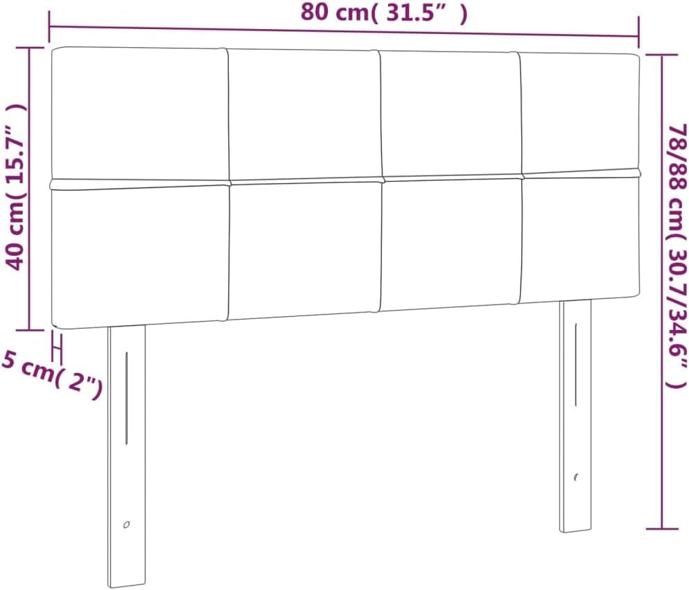 vidaXL Kopfteil, Bettkopfteil mit Holzbeinen, Höhenverstellbar Polsterkopfteil für Bett, Betthaupt B