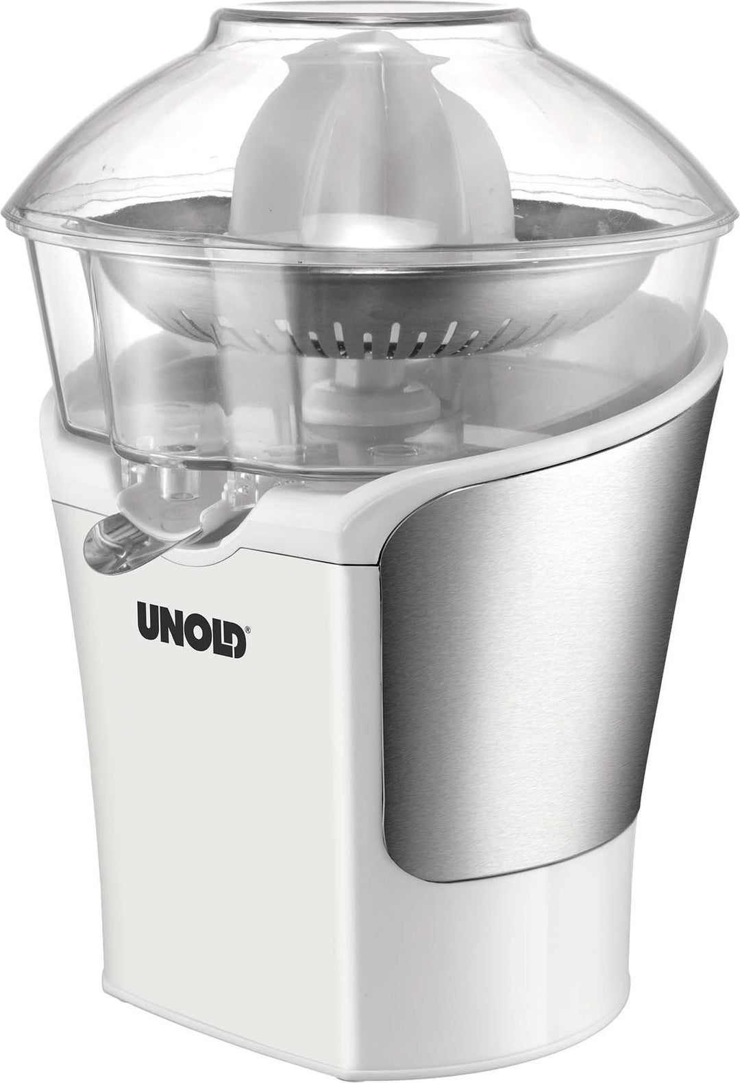 UNOLD 78120 Zitruspresse, Weiss/Edelstahl