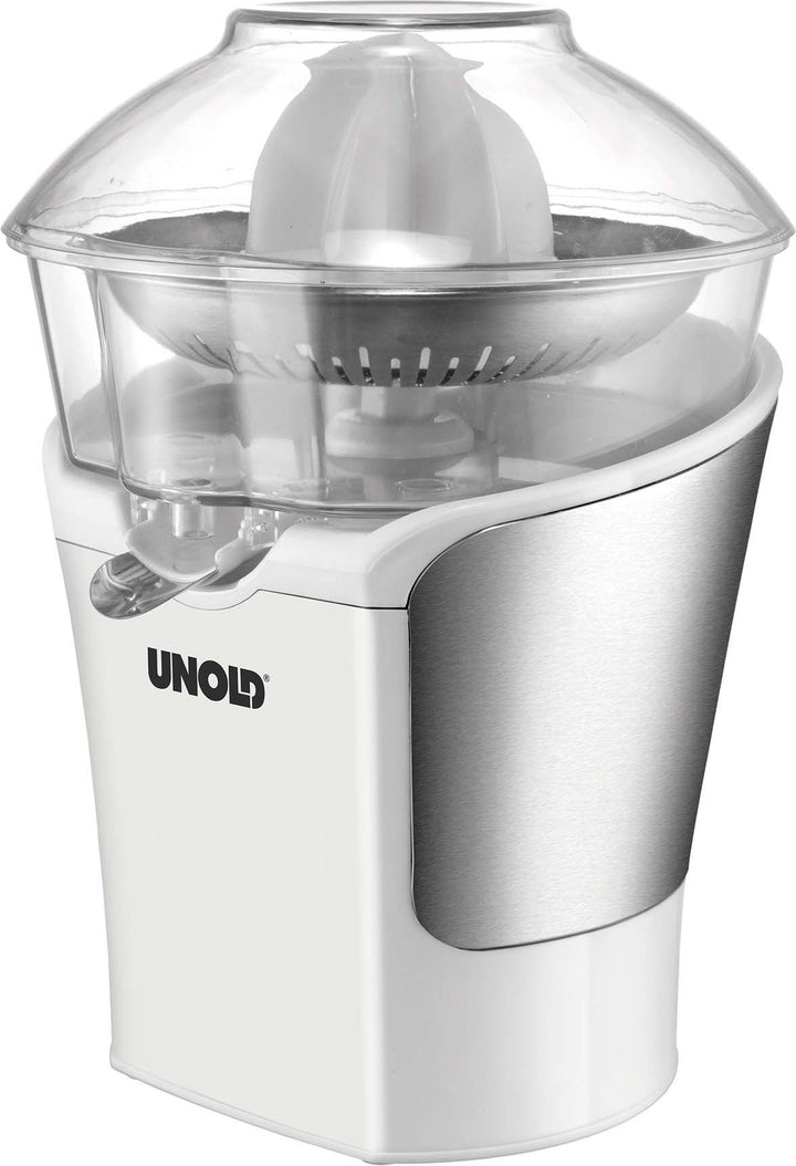 UNOLD 78120 Zitruspresse, Weiss/Edelstahl