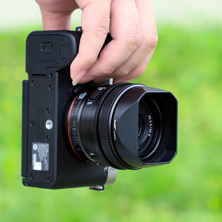 Haoge LH-S245N Gegenlichtblende mit Bajonettsockel für Sony FE 50 mm F2.5 G FE 40 mm F2.5 G FE 24 mm