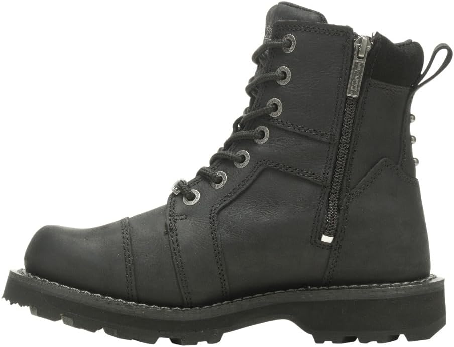 HARLEY-DAVIDSON FOOTWEAR Damen Oakleigh Motorradstiefel 35.5 EU Schwarz, 35.5 EU Schwarz