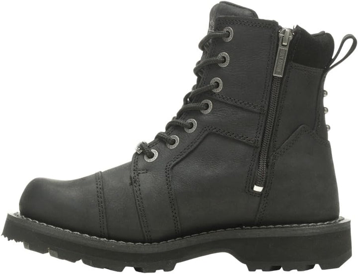 HARLEY-DAVIDSON FOOTWEAR Damen Oakleigh Motorradstiefel 35.5 EU Schwarz, 35.5 EU Schwarz