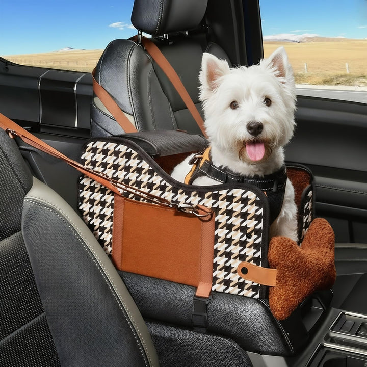 Mittelkonsole Hundeautositz, Haustier-Welpen-Autositz, Mittelkonsole, Armlehne für kleine Hunde (Kar