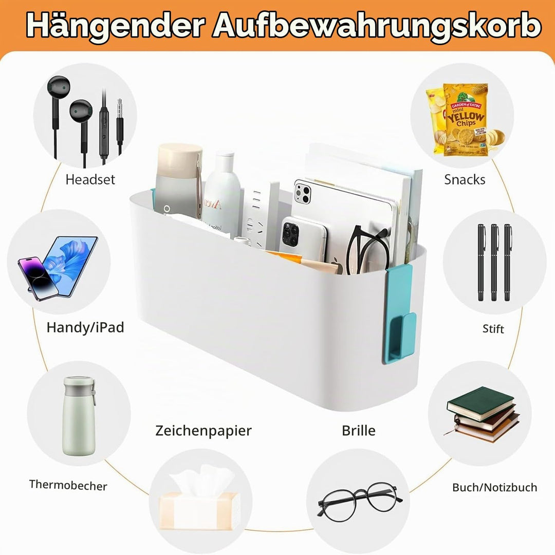 2 Stück Bett Organizer Zum Einhängen, Hängebett Organizer Aufbewahrungskorb, Nachttisch Bett Bettabl