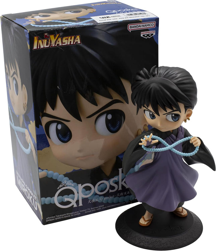 BANPRESTO Q Posket Figur Miroku Inuyasha, 14 cm, Mehrfarbig BP88123
