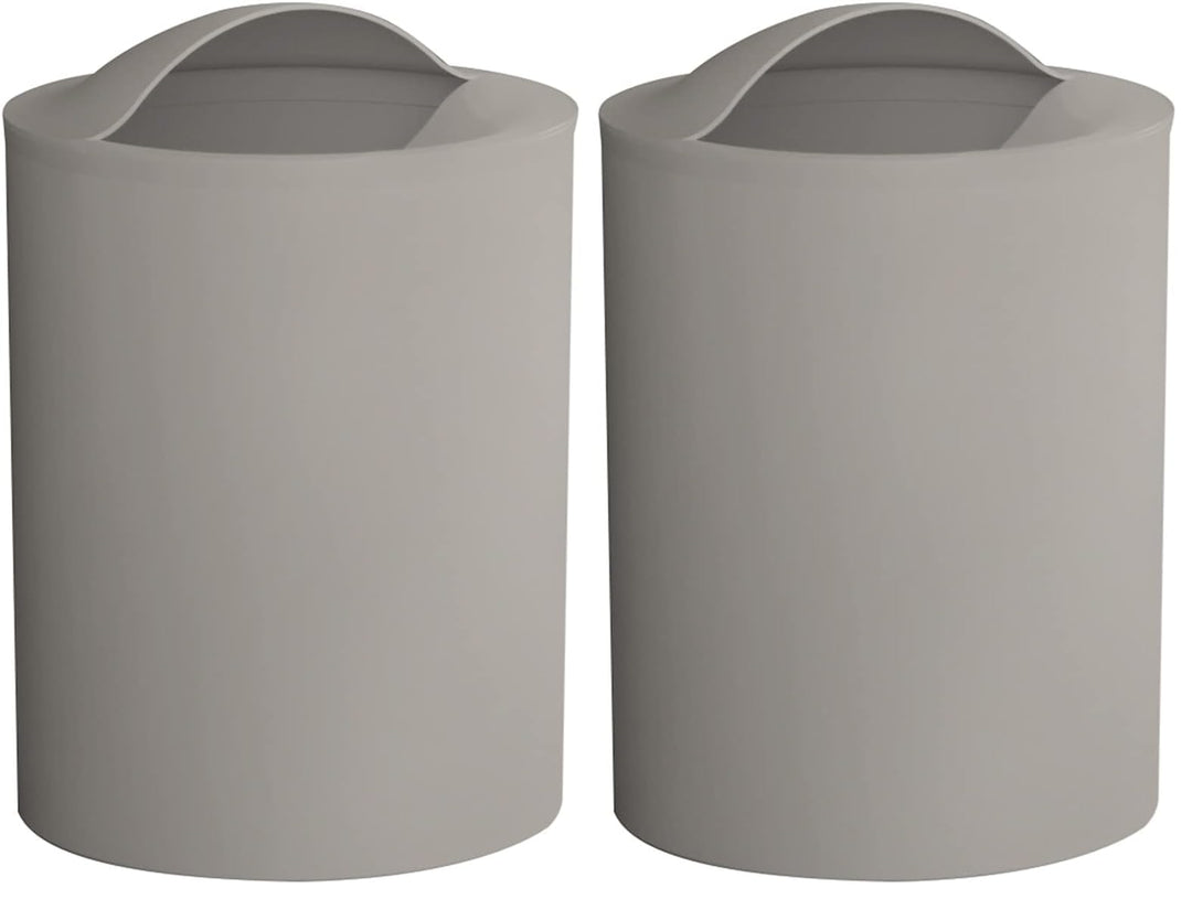 Gedy G-Eye Papierkorb Taupe hell, Masse und Gewicht Badezimmerkorb: 26,5 x 19 x 19 cm & 0,25 kg, aus
