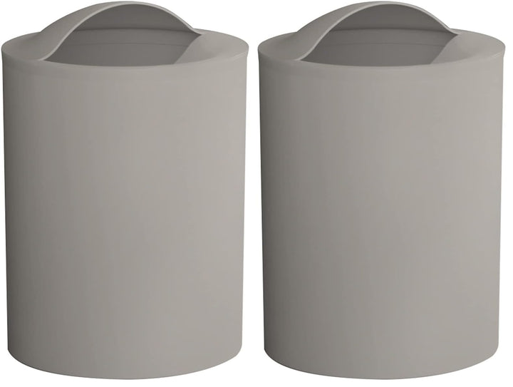 Gedy G-Eye Papierkorb Taupe hell, Masse und Gewicht Badezimmerkorb: 26,5 x 19 x 19 cm & 0,25 kg, aus