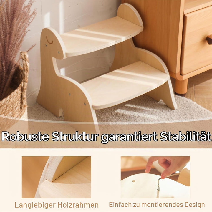 Promise Babe Tritthocker Kinder Holz Lernturm Montessori Holz Lernturm Für Kinder Dinosaur Baby Trit