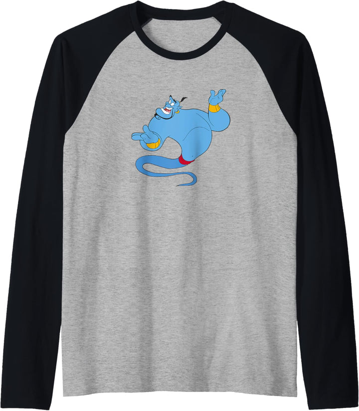 Disney Aladdin Genie Floating Happy Portrait Raglan
