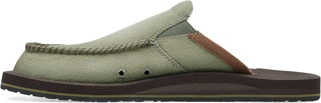 Sanuk Herren You Got My Back St Hanf Slipper 42 EU Armee, 42 EU Armee