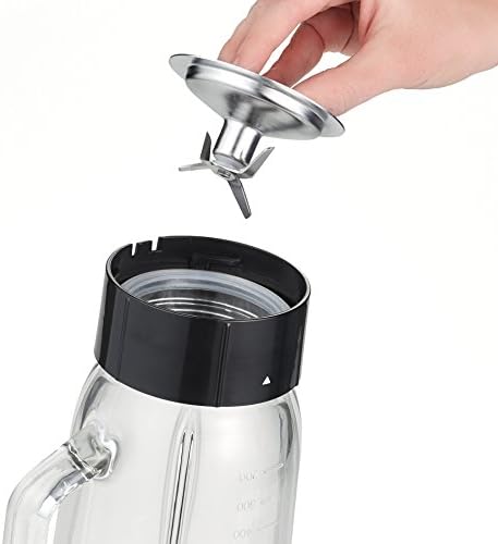 SEVERIN Standmixer mit Glas-Mixbehälter, 1 L, ca. 500 W, SM 3734, Edelstahl/Schwarz ohne Zubehör Sin