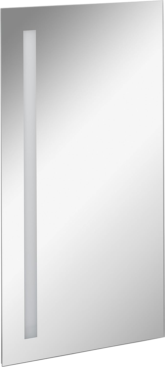 FACKELMANN LED Spiegel linear Mirrors/Wandspiegel mit LED-Beleuchtung und Ambientelicht/Masse (B x H