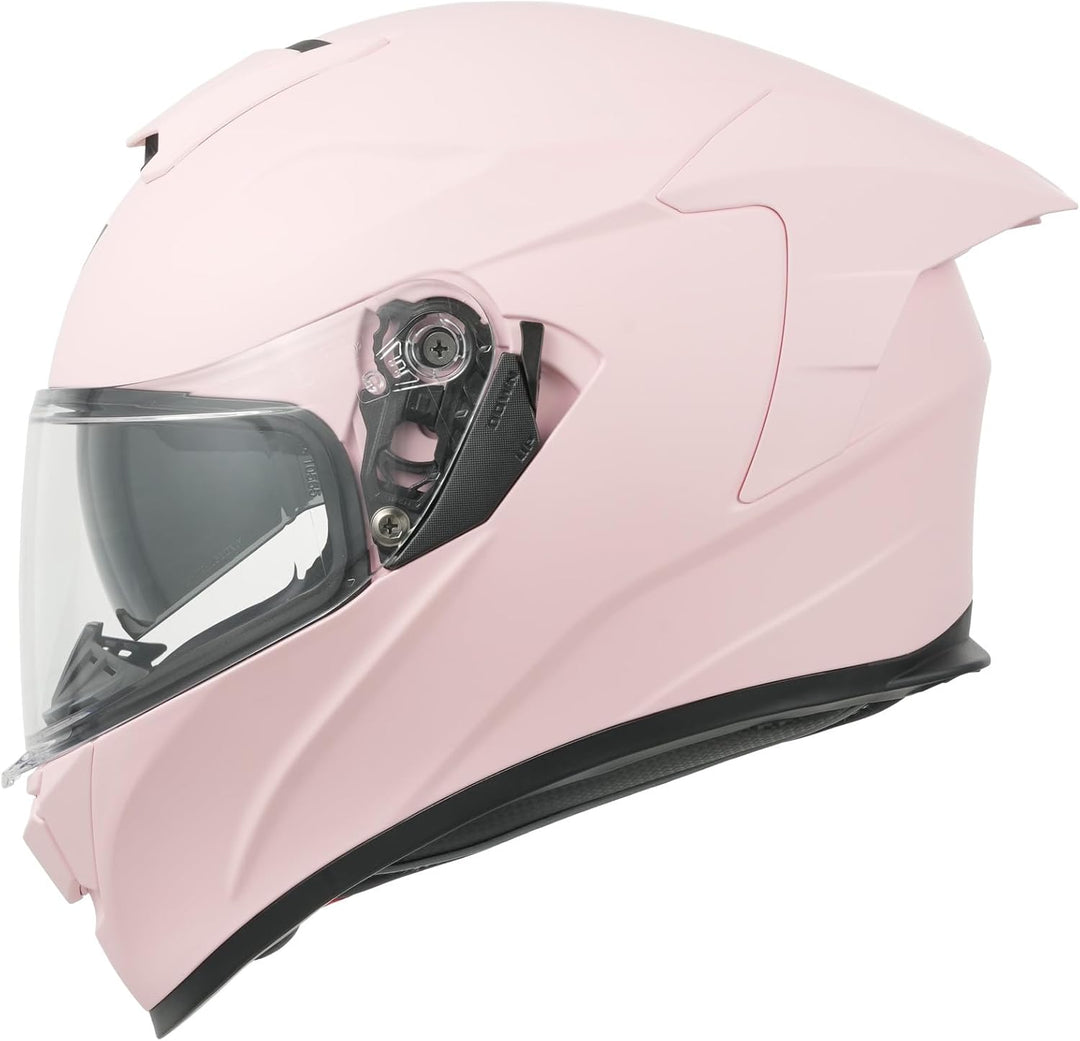 MY Motorrad Integralhelm Vollvisierhelm Mopedhelm mit Sonnenblende für Damen Herren,ECE 22.06 Genehm
