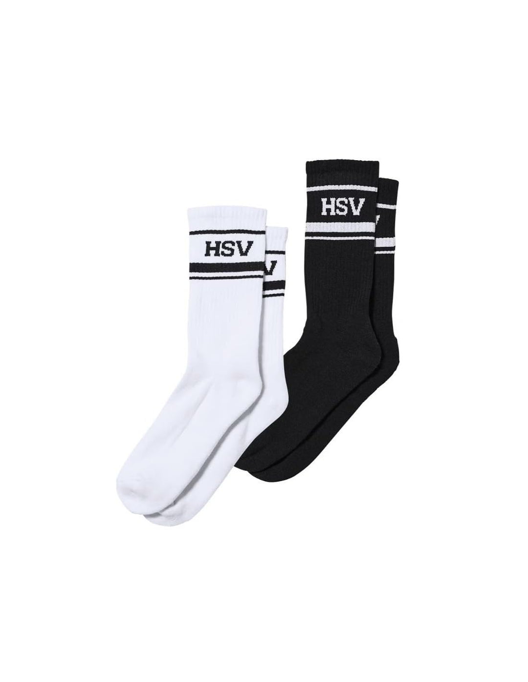 HSV Sportsocken 2er-Set Streifen, Unisex/Universal, Läufer, Sportbegeisterte, Unisex-Erwachsene, Män