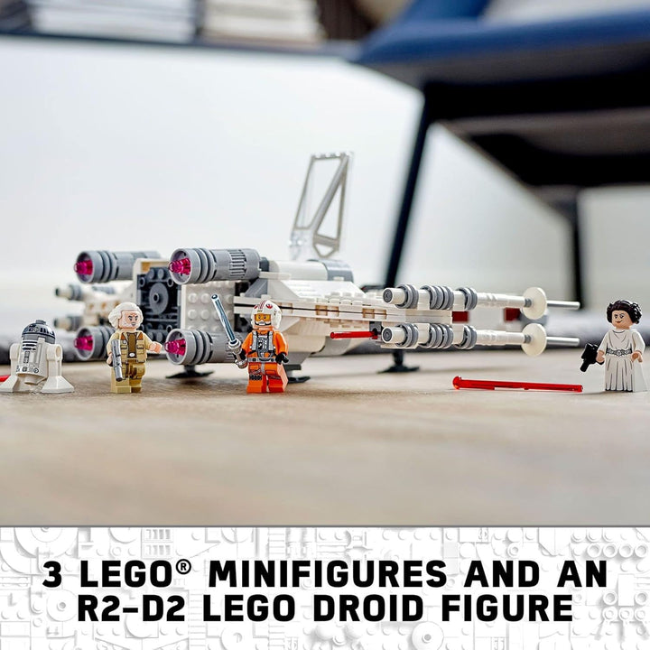 LEGO Star Wars Luke Skywalker’s X-Wing Fighter 75301 Awesome Toy Building Kit for Kids, New 2021 (47