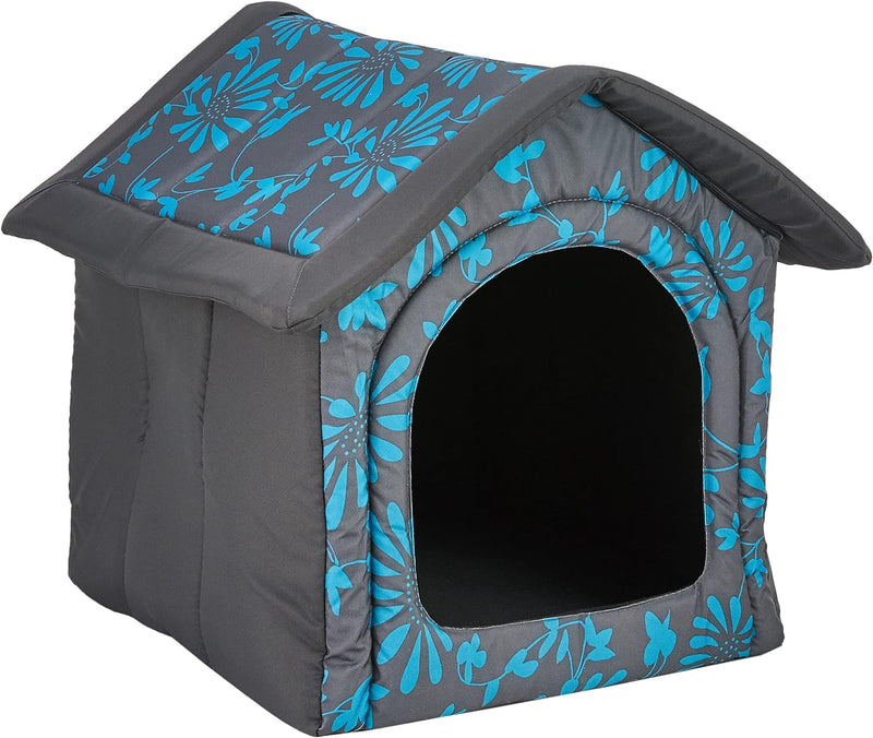 Hobbydog Dog or Cat Kennel/Bed S - XL Blue Flowers Design