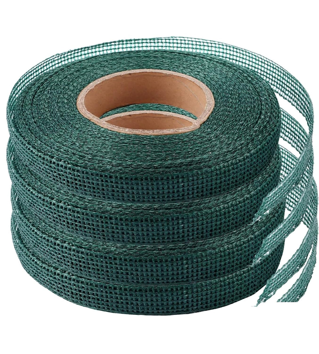 4 Stück Pflanzenbinder 3cmx50m Pflanzenband, Pflanzenband Polyethylen Baumschnur Baumanbinder Grün,