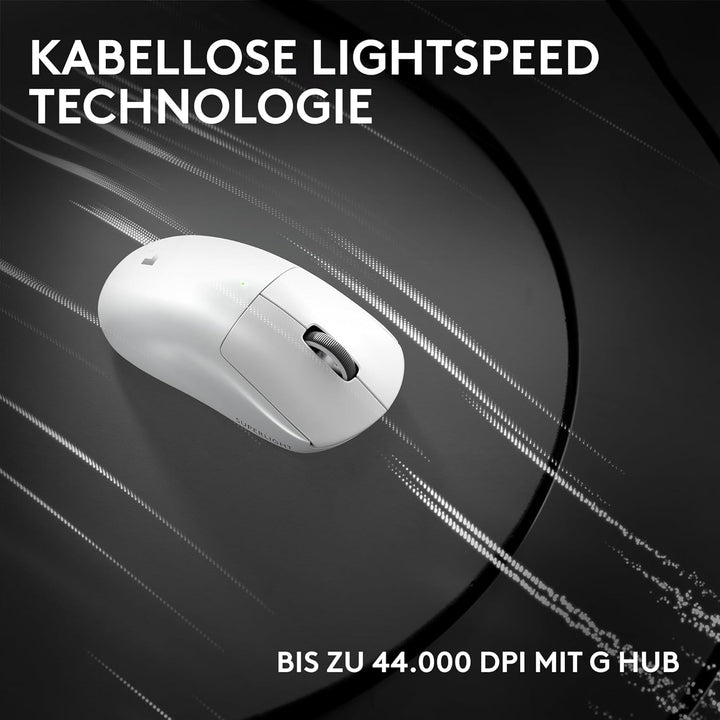 Logitech G PRO X SUPERLIGHT 2c kabellose Gaming-Maus Weiss SUPERLIGHT 2 | 8K Polling | Kompact Symme