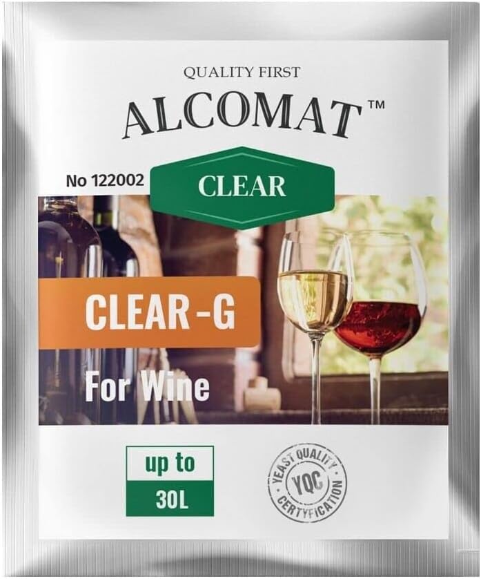 Weinset ALCOMAT-Box-L Weinhefe | Gärbehälter 15/17L | Gärröhrchen | Dichtgummi | Weinmessgerät | Wei
