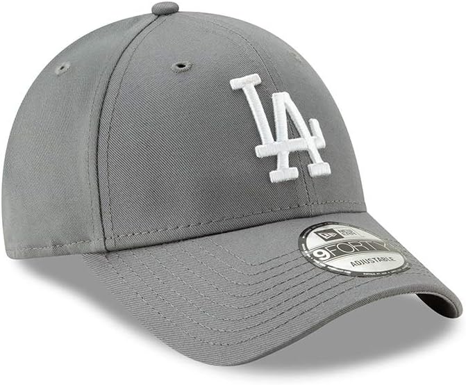 New Era Los Angeles Dodgers League Essential Grey 9Forty Cap - One-Size