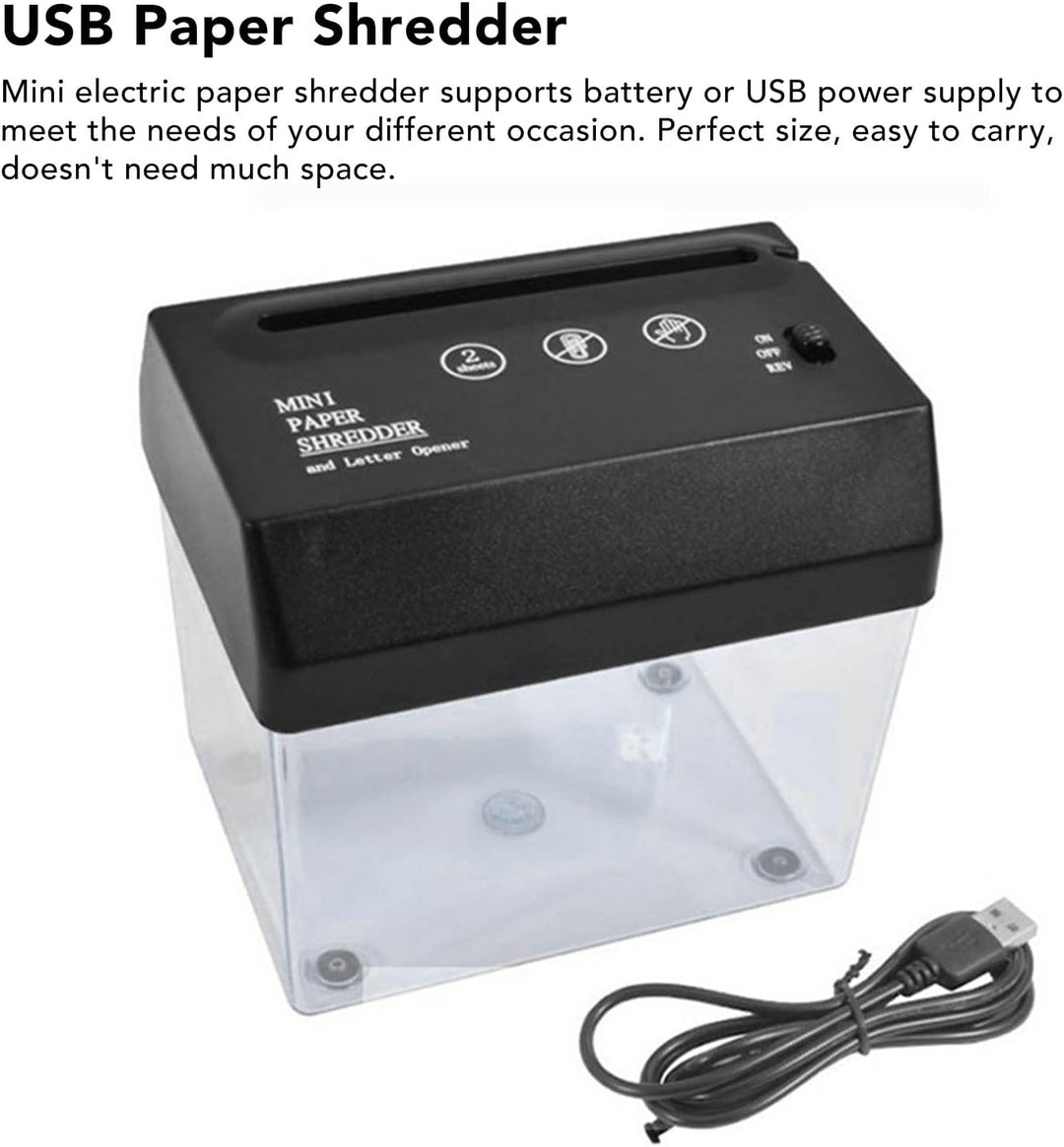 Aktenvernichter, Elektrisch, Aktenvernichter, Effizienter, Vielseitiger Brieföffner mit Grosser Kapa