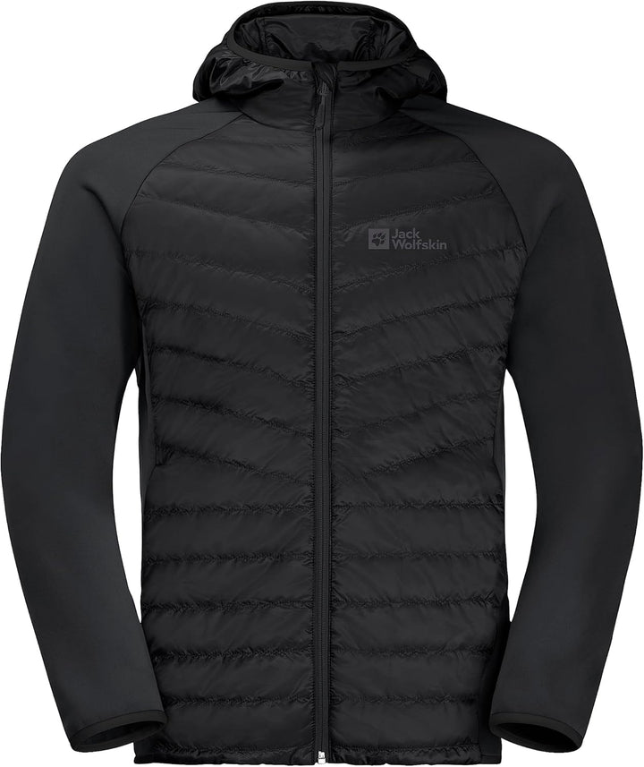 Jack Wolfskin Herren Routeburn Pro Hybrid M Fleecejacke S Schwarz, S Schwarz