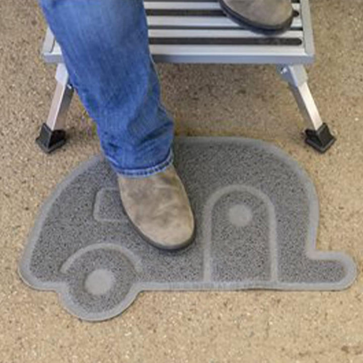 Camco 43677 Alu-Hocker mit ausklappbaren Füssen Feste Stufe, Feste Stufe