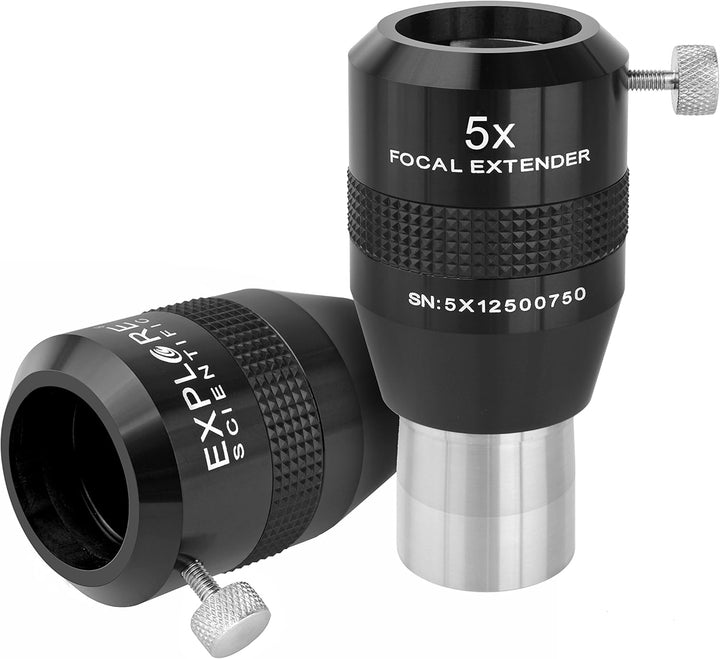 Explore Scientific Fokal Extender 5x 31,7mm/1.25" Barlowlinse zur Erhöhung der Brennweite für Telesk