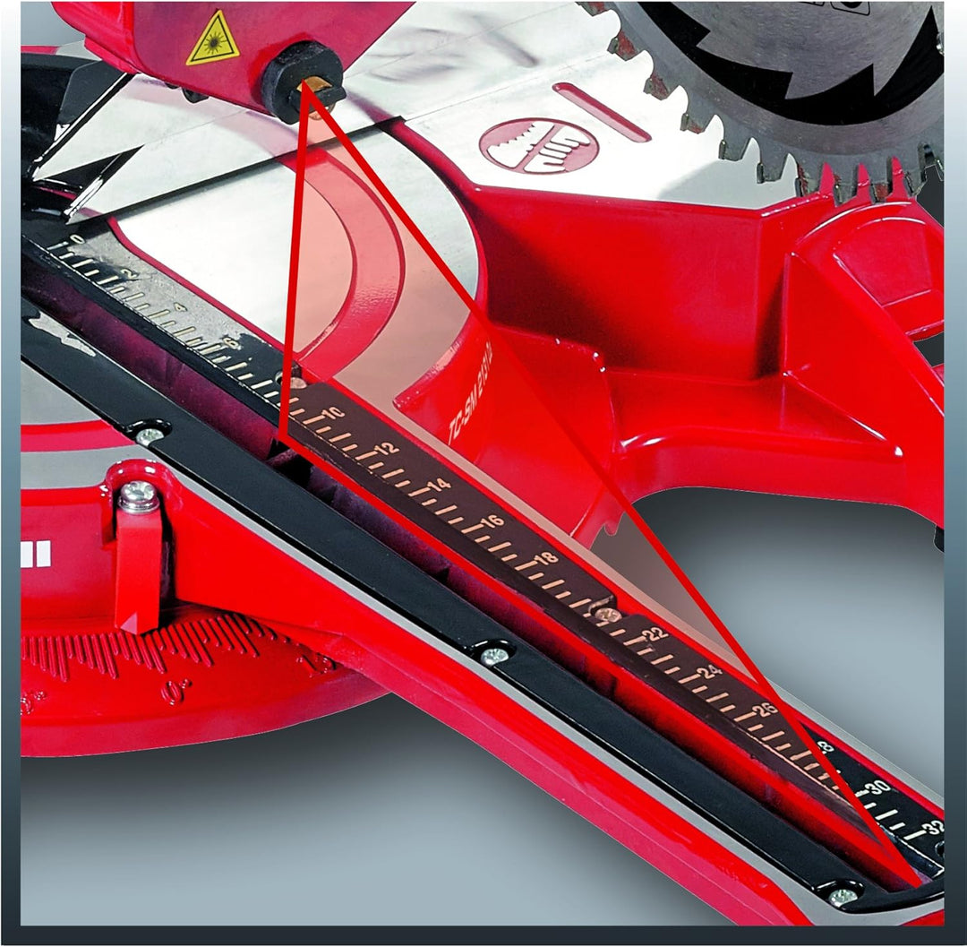 Einhell Zug Kapp Gehrungssäge TC-SM 2131 Dual (1800 W, Sägeblatt Ø 210 mm, Schnittbreite 310 mm, sch