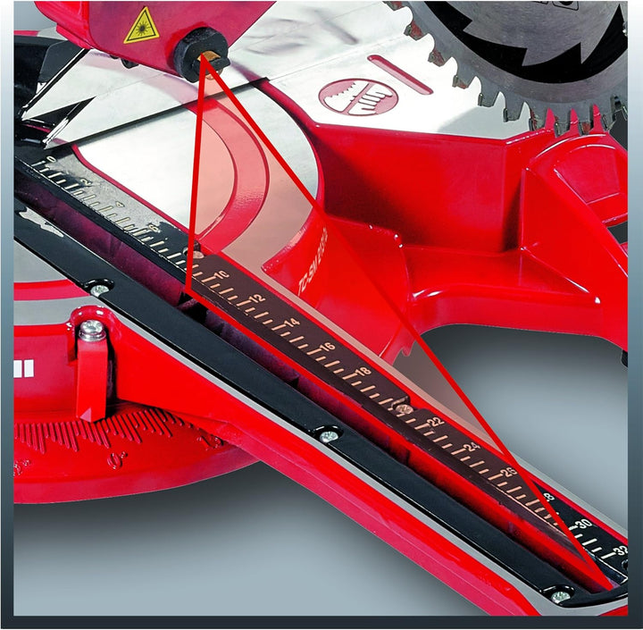 Einhell Zug Kapp Gehrungssäge TC-SM 2131 Dual (1800 W, Sägeblatt Ø 210 mm, Schnittbreite 310 mm, sch