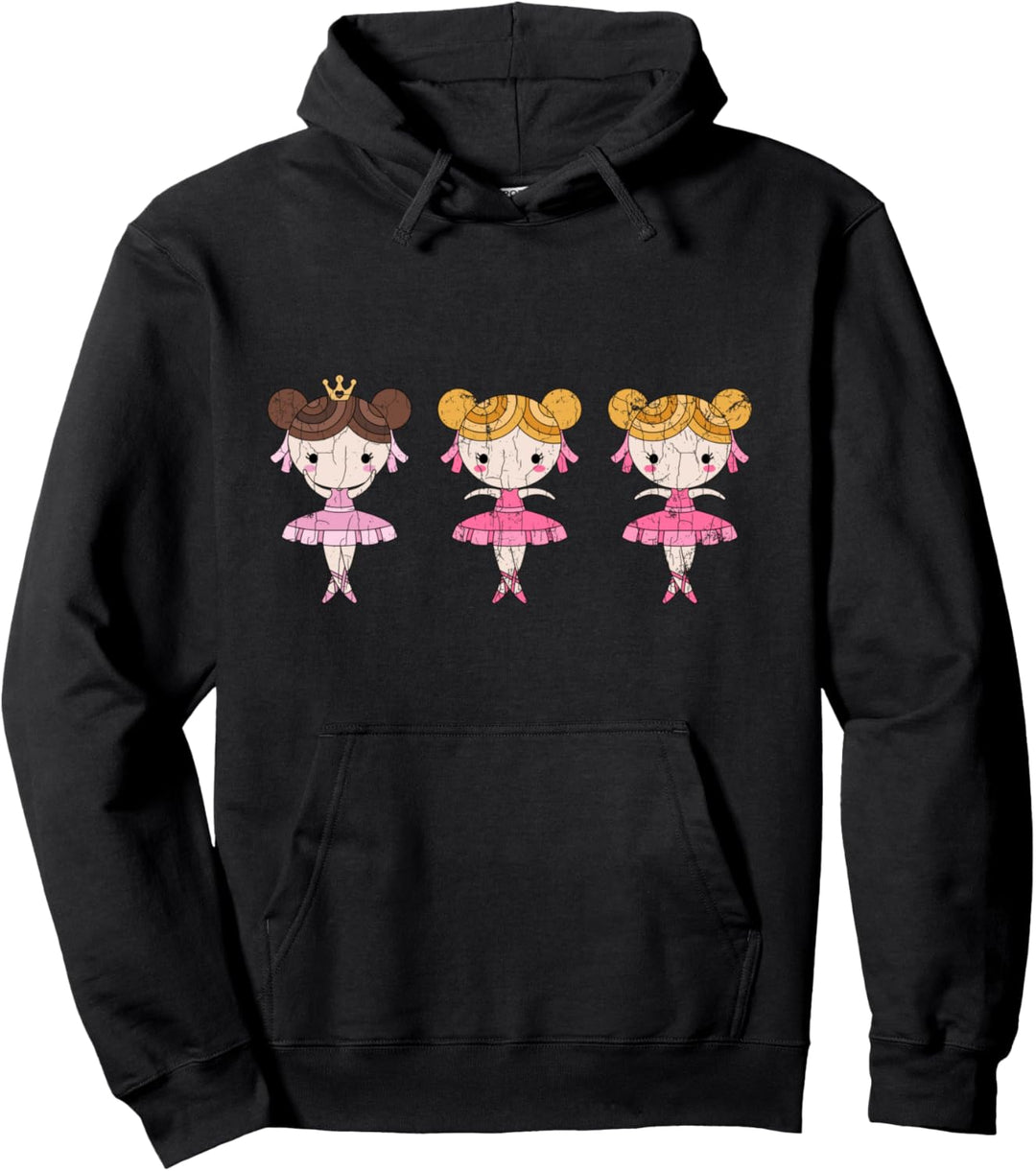 Lustiges süsses Ballerina Ballett Tänzer Design für Mädchen Pullover Hoodie