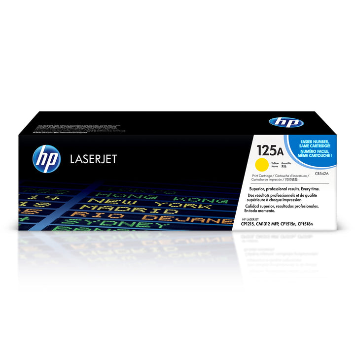 HP 125A (CB542A) Gelb Original Toner für HP Color Laserjet CP1215, CP1515, CM1312 gelb Standard 125A