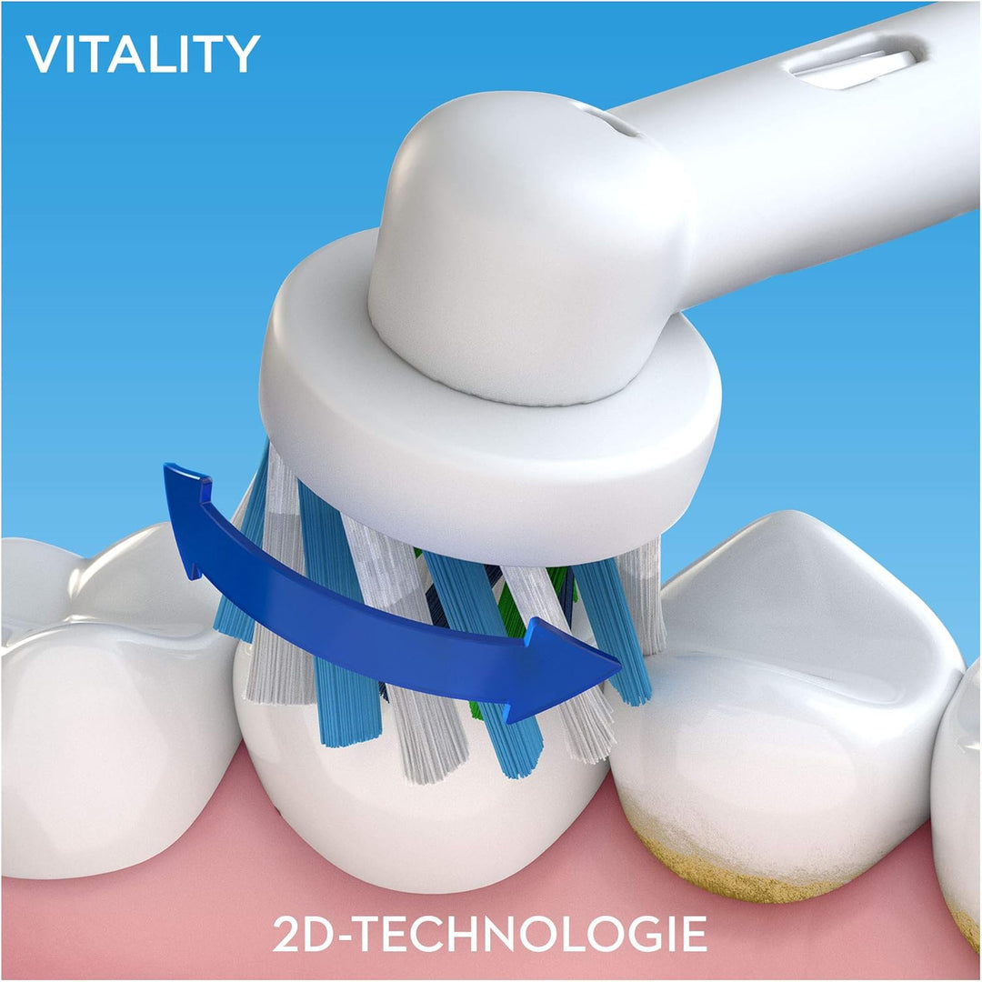 Oral-B Vitality 100 Elektrische Zahnbürste/Electric Toothbrush, 1 Putzprogamm, Timer, 1 CrossAction